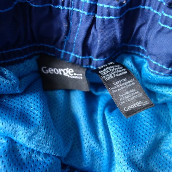 George Blue Swim Trunks Size M - Picture 6 of 6
